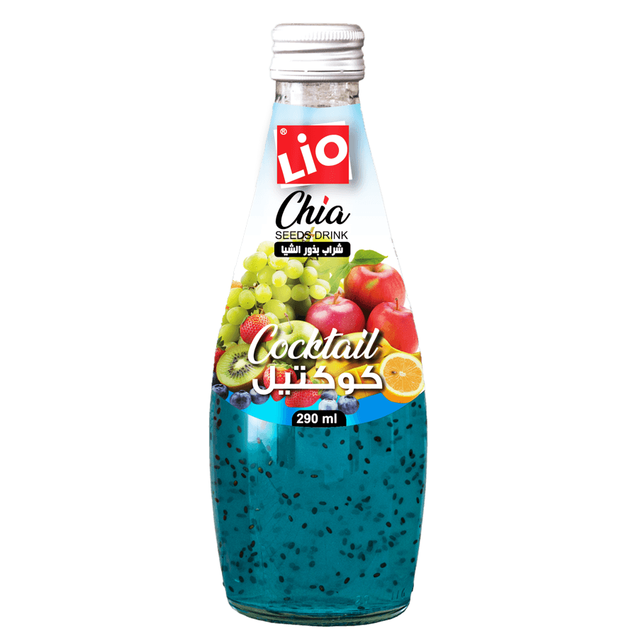Chia Seed Drink with Cocktail Flavor
