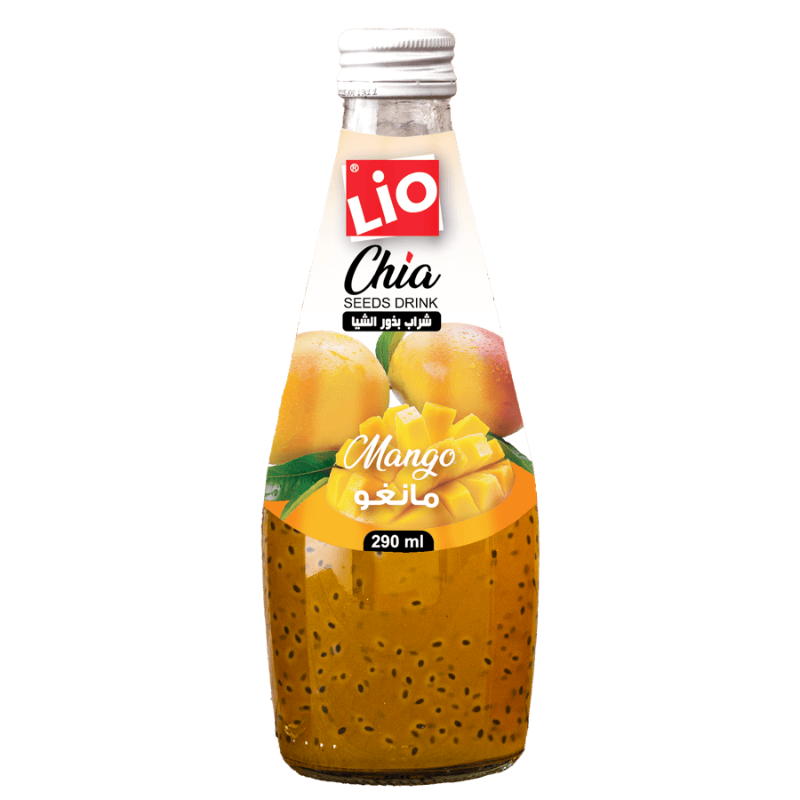 Chia Seed Drink with Mango Flavor